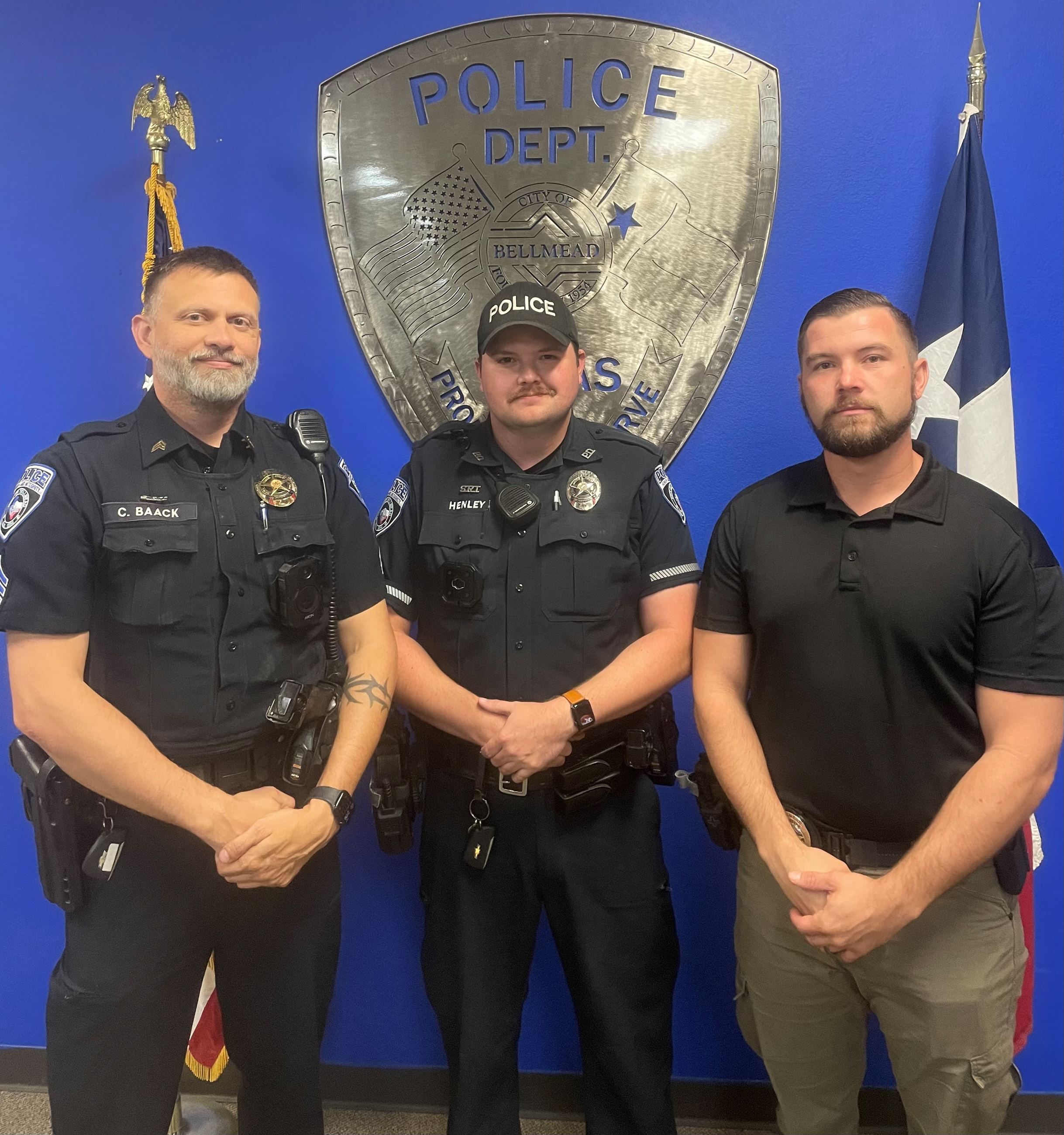 Sgt Baack, Officer Henley, Detective Harker