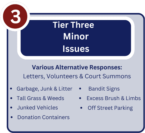Tier 3-Minor Issues